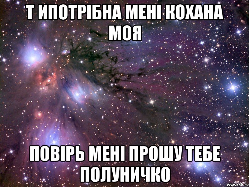 Т ИПОТРІБНА МЕНІ КОХАНА МОЯ ПОВІРЬ МЕНІ ПРОШУ ТЕБЕ ПОЛУНИЧКО, Мем Космос