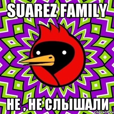 SUAREZ FAMILY Не , не слышали, Мем Омская птица