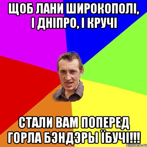 Щоб лани широкополі, і Дніпро, і кручі СТАЛИ ВАМ ПОПЕРЕД ГОРЛА БЭНДЭРЫ Їбучі!!!, Мем Чоткий паца