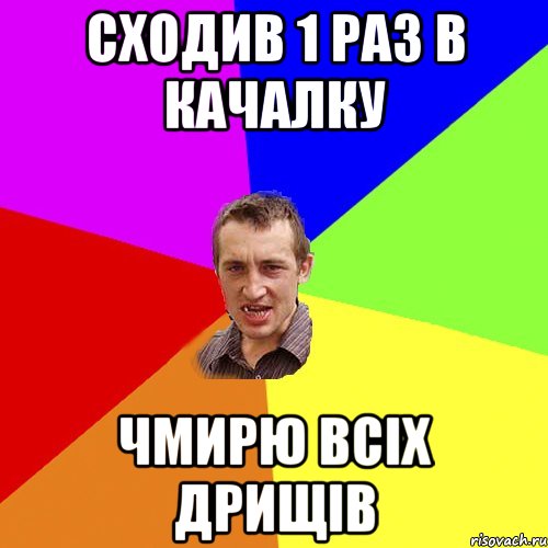 Сходив 1 раз в качалку чмирю всіх дрищів, Мем Чоткий паца