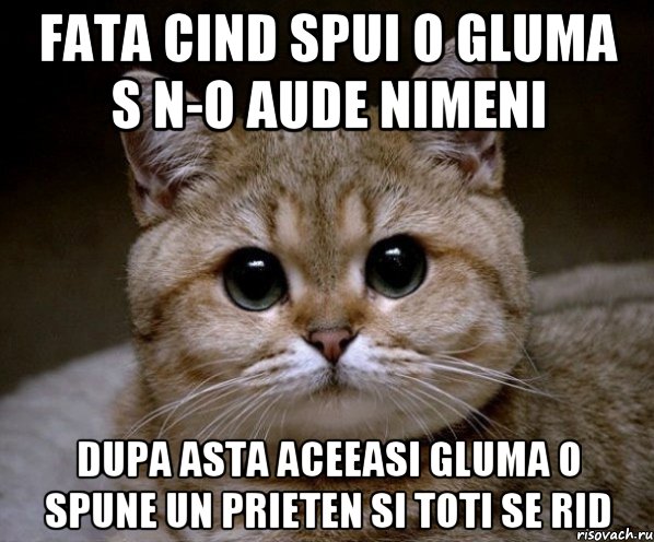 fata cind spui o gluma s n-o aude nimeni dupa asta aceeasi gluma o spune un prieten si toti se rid, Мем Пидрила Ебаная