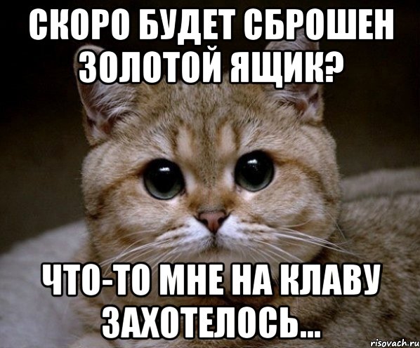 Скоро будет сброшен золотой ящик? Что-то мне на клаву захотелось..., Мем Пидрила Ебаная