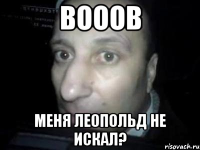 Вооов меня леопольд не искал?