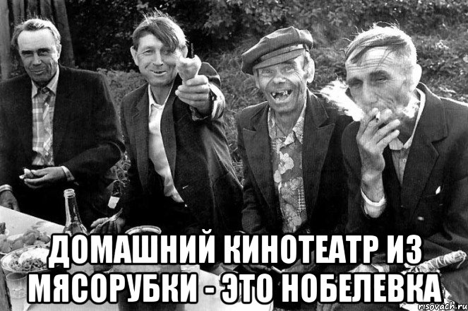  домашний кинотеатр из мясорубки - это нобелевка