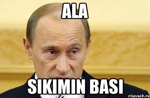 Ala sikimin basi, Мем путин