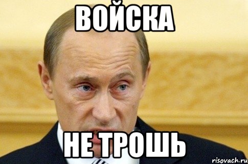 Войска Не трошь, Мем путин