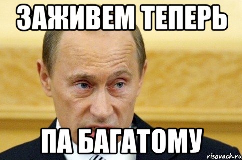 Заживем теперь ПА БАГАТОМУ, Мем путин