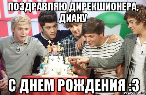 Поздравляю дирекшионера, Диану С днем рождения :3