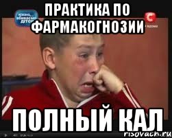 Практика по фармакогнозии Полный кал, Мем  Сашок Фокин