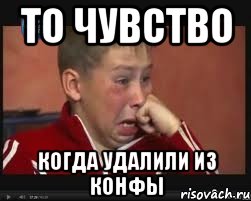 то чувство когда удалили из конфы, Мем  Сашок Фокин