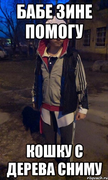 бабе зине помогу кошку с дерева сниму