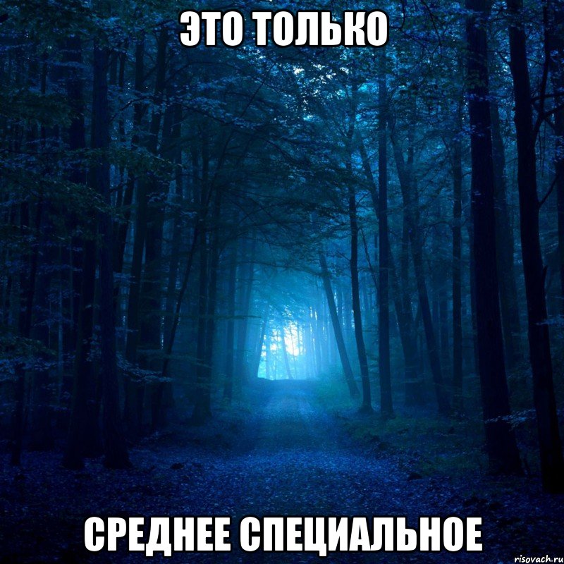 Это только Среднее специальное, Мем синие деревья