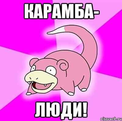Карамба- Люди!, Мем слоупок