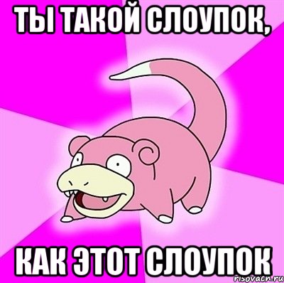 Ты такой слоупок, Как этот слоупок, Мем слоупок
