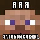 Я Я Я ЗА ТОБОЙ СЛЕЖУ!, Мем стив