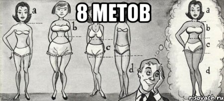 8 метов , Мем Тела