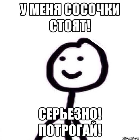 У меня сосочки стоят! Серьезно! Потрогай!, Мем Теребонька (Диб Хлебушек)