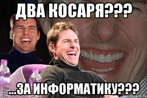 Два косаря??? ...За Информатику???, Мем том круз