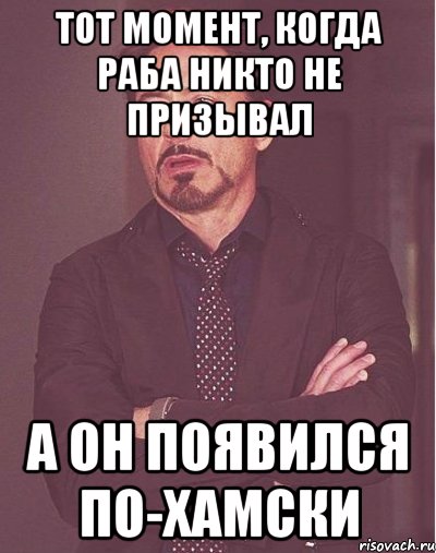 тот момент, когда раба никто не призывал а он появился по-хамски, Мем  Мое выражение лица (вертик)