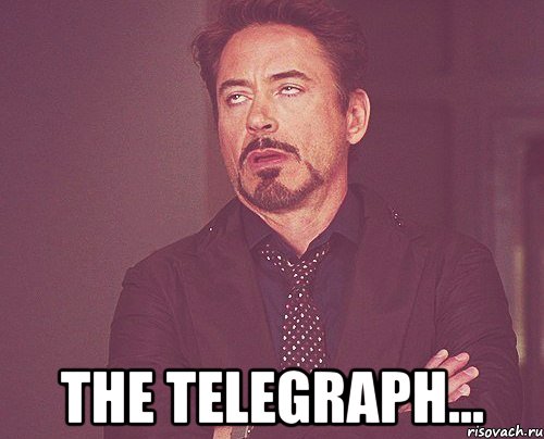  The telegraph..., Мем твое выражение лица