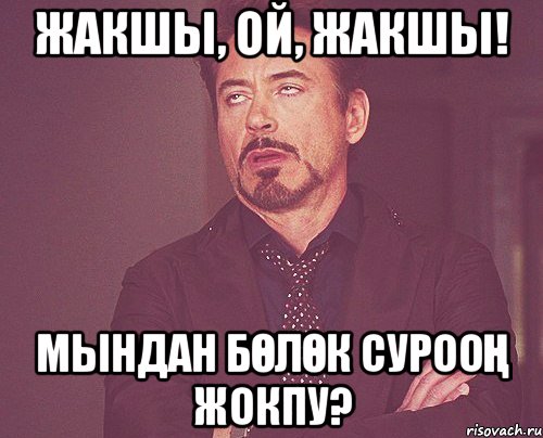 Жакшы, ой, жакшы! Мындан бөлөк сурооң жокпу?, Мем твое выражение лица