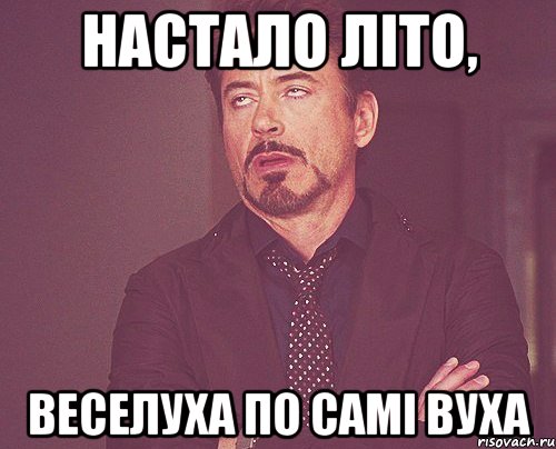 настало літо, веселуха по самі вуха, Мем твое выражение лица