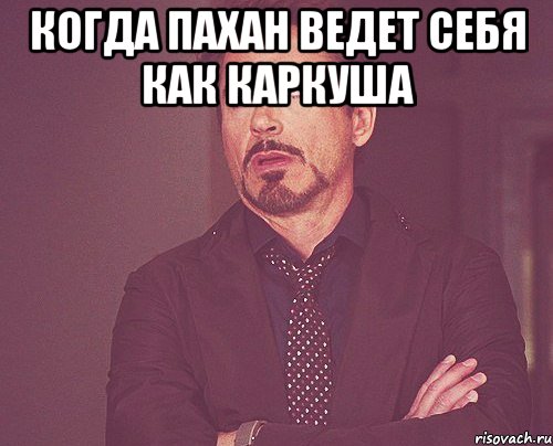 Когда Пахан ведет себя как каркуша , Мем твое выражение лица