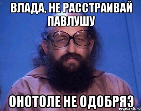 Влада, не расстраивай Павлушу Онотоле не одобряэ, Мем Вассерман