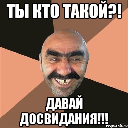 ТЫ КТО ТАКОЙ?! ДАВАЙ ДОСВИДАНИЯ!!!, Мем Я твой дом труба шатал