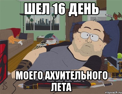 шел 16 день моего ахуительного лета, Мем   Задрот south park