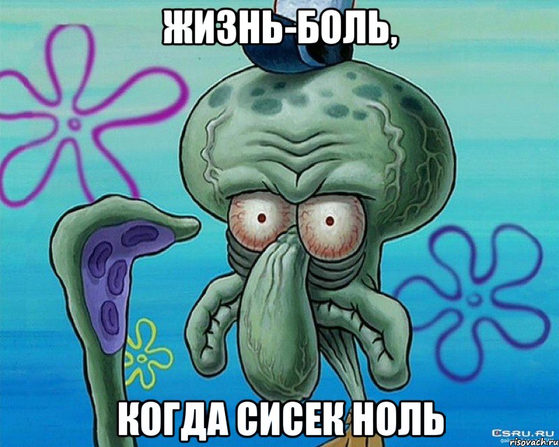 Жизнь-боль, когда сисек ноль, Мем жизнь боль когда