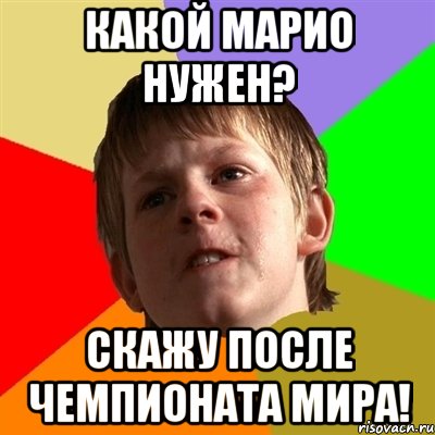 Какой Марио нужен? Скажу после Чемпионата Мира!