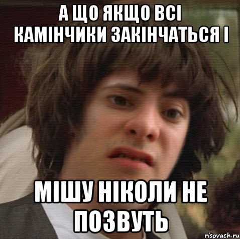 А що якщо всі камінчики закінчаться і Мішу ніколи не позвуть, Мем 6