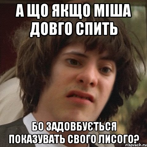 А що якщо міша довго спить бо задовбується показувать свого лисого?, Мем 6