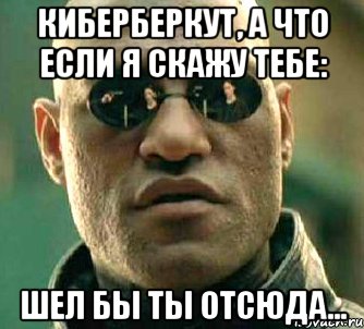 КиберБеркут, а что если я скажу тебе: шел бы ты отсюда..., Мем  а что если я скажу тебе