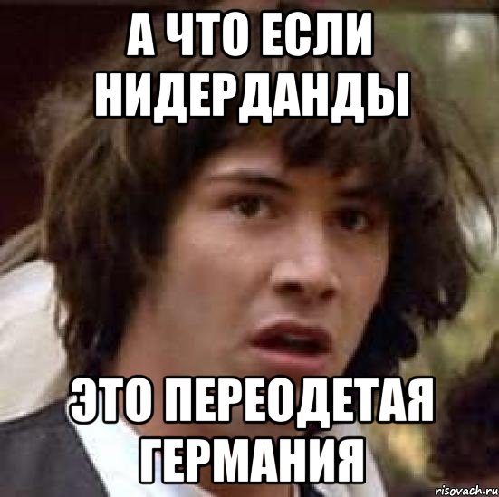 А что если Нидерданды Это переодетая Германия, Мем А что если (Киану Ривз)