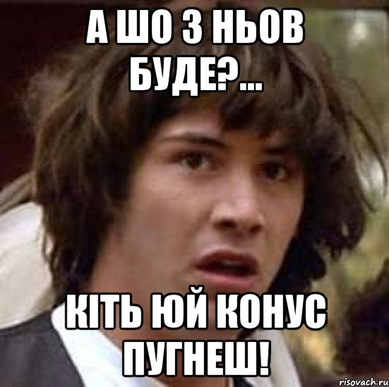 А шо з ньов буде?... кіть юй конус пугнеш!, Мем А что если (Киану Ривз)