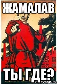 Жамалав ты где?
