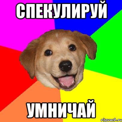 Спекулируй Умничай, Мем Advice Dog