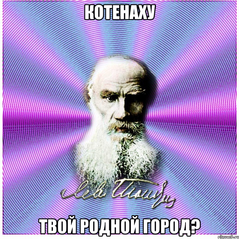 Котенаху Твой родной город?