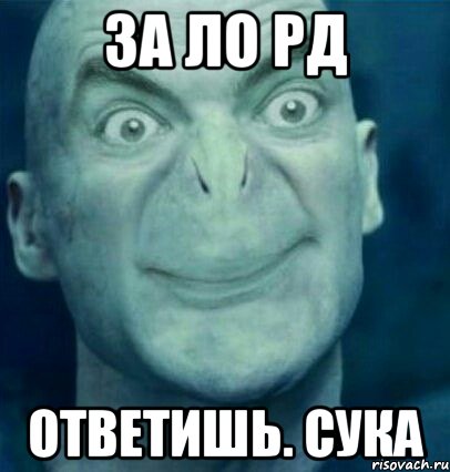 за ло рд ответишь. сука