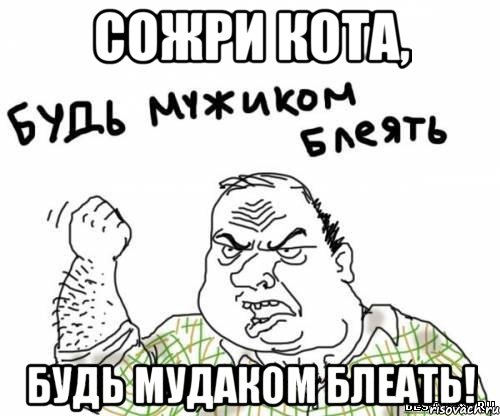 Сожри кота, Будь мудаком блеать!, Мем блять