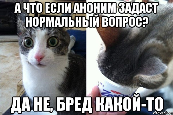 А что если аноним задаст нормальный вопрос? Да не, бред какой-то, Комикс  Да не бред-какой-то (2 зоны)