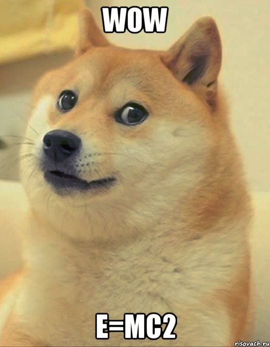 wow Е=mc2, Мем doge woof