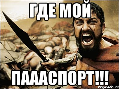 Где мой Паааспорт!!!, Мем Это Спарта