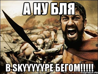 А ну бля в Skyyyyype бегом!!!!!, Мем Это Спарта