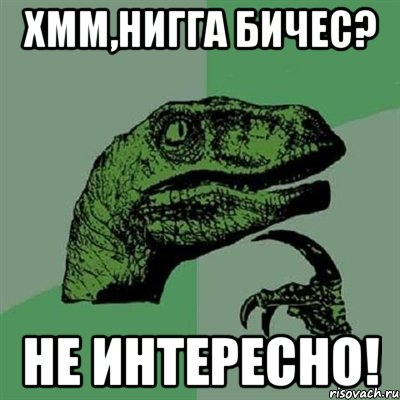 Хмм,нигга бичес? не интересно!, Мем Филосораптор