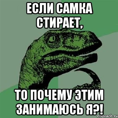 Если самка стирает, то почему этим занимаюсь я?!, Мем Филосораптор