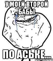 у моей второй бабы по аське..., Мем Forever Alone