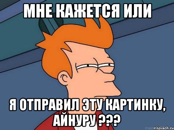 мне кажется или я отправил эту картинку, Айнуру ???, Мем  Фрай (мне кажется или)